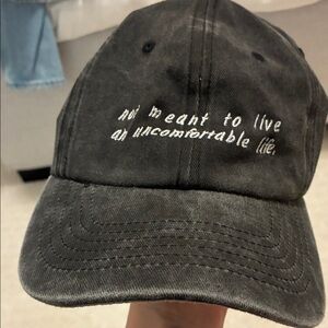 Not meant to live an uncomfortable life ball cap 100% cotton
